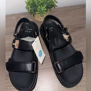 A New Day Black Buckle Sandals
